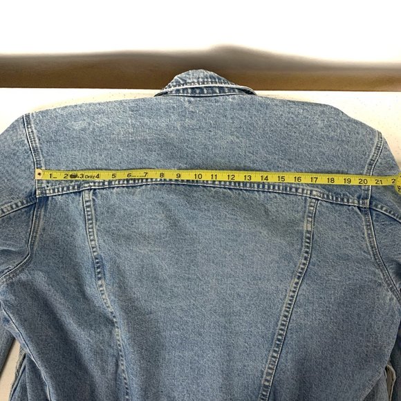 Vintage Parasuco Denim Jean Jacket 1980's "In Denim We Trust" - Medium - Picture 12 of 15